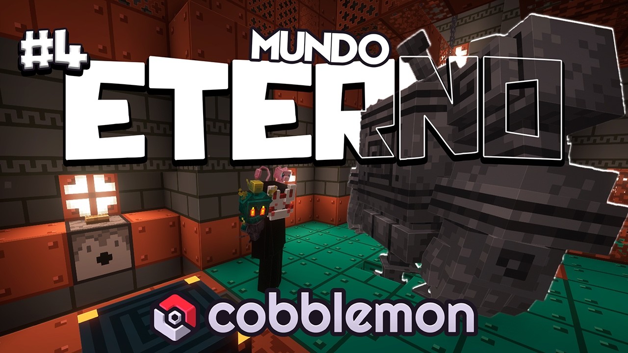 FUI EXPLORAR e encontrei 3 LENDÁRIOS no MUNDO ETERNO  - MINECRAFT COBBLEMON