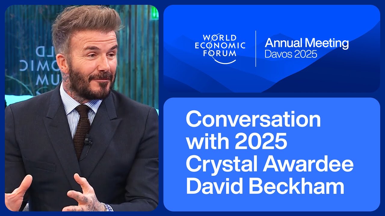 Conversation with 2025 Crystal Awardee David Beckham | World Economic Forum Annual Meeting 2025