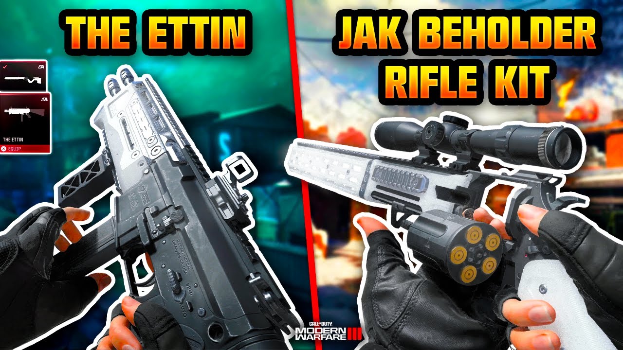the TRASH AMR9 Ettin Double Barrel & 1-Shot TYR Beholder Rifle [Modern Warfare 3]