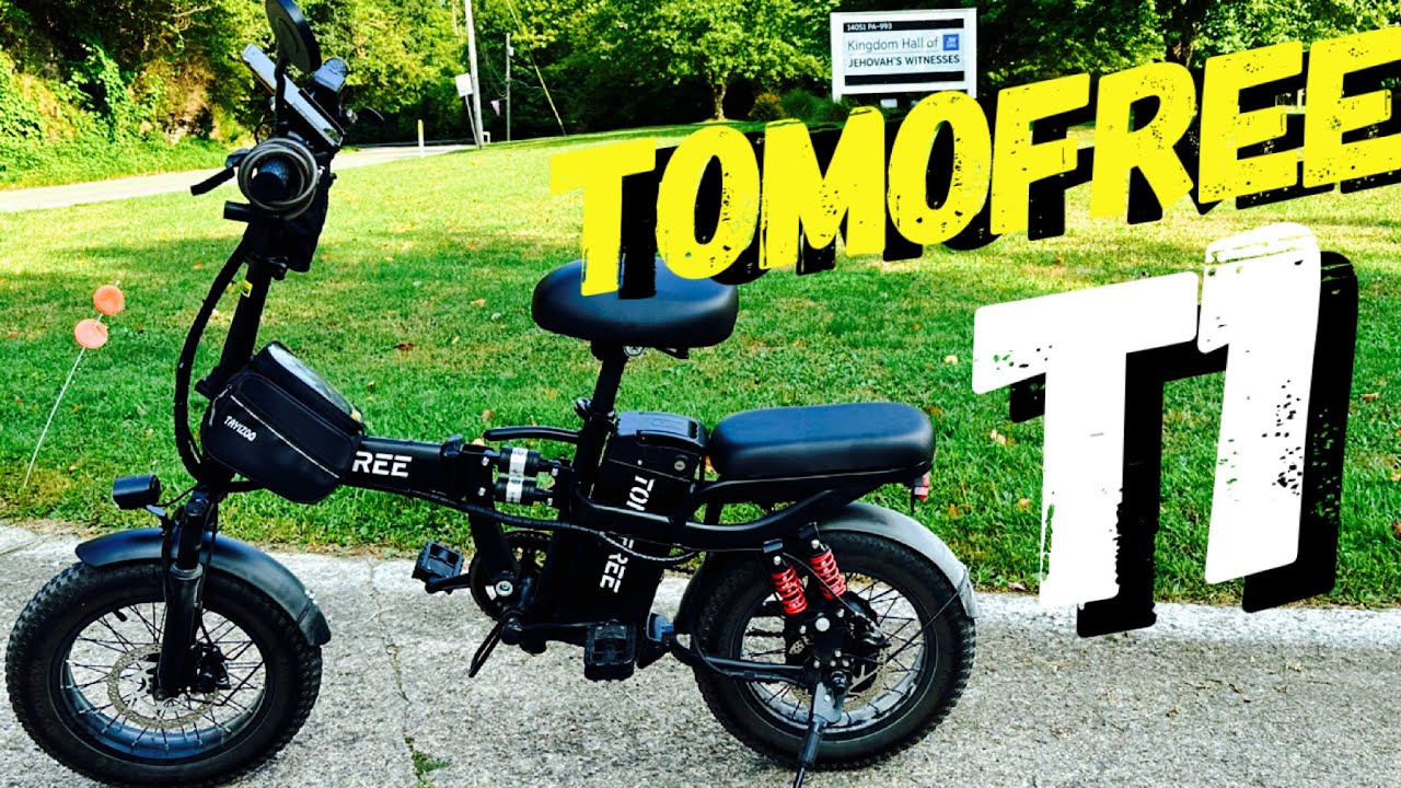 TOMOFREE Folding E-Bike 1200W Motor, 48V 20AH Long Hill Test #tomofree