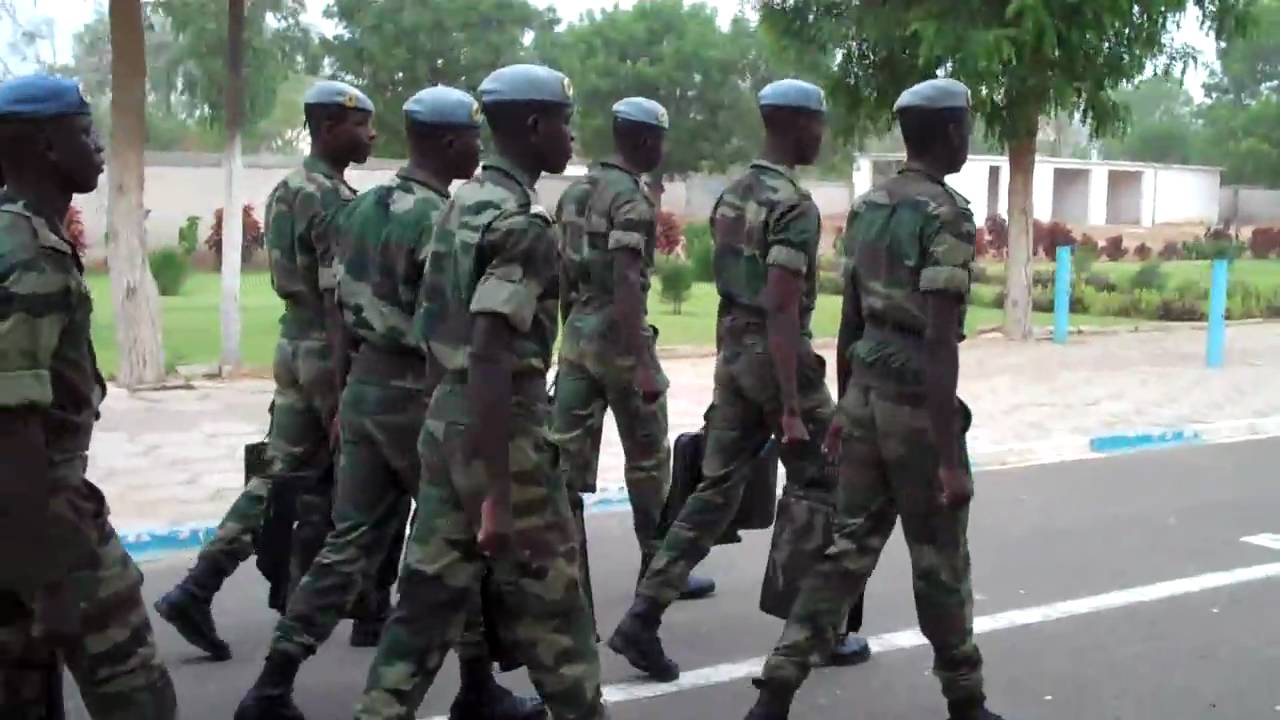Senegalese Army Marching
