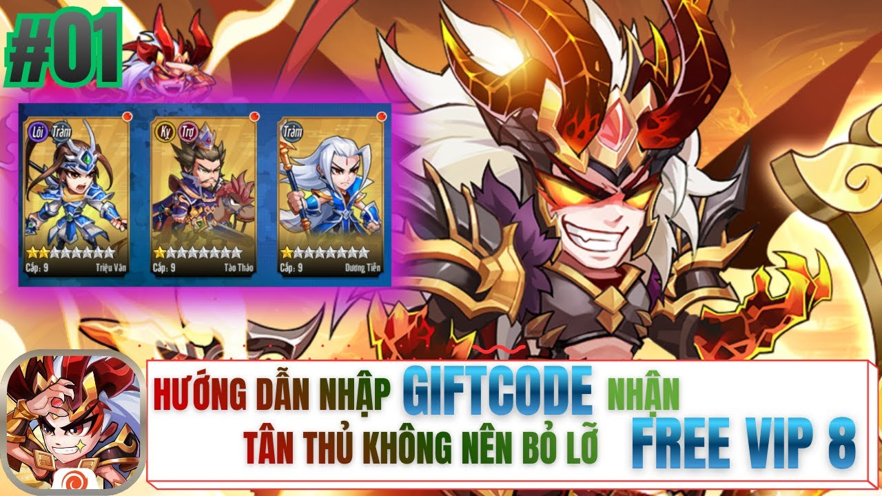 3Q TÂY ZU HÍ #01 - Hướng Dẫn Nhập Giftcode Nhận Free VIP 8 Tân Thủ Không Nên Bỏ Lỡ