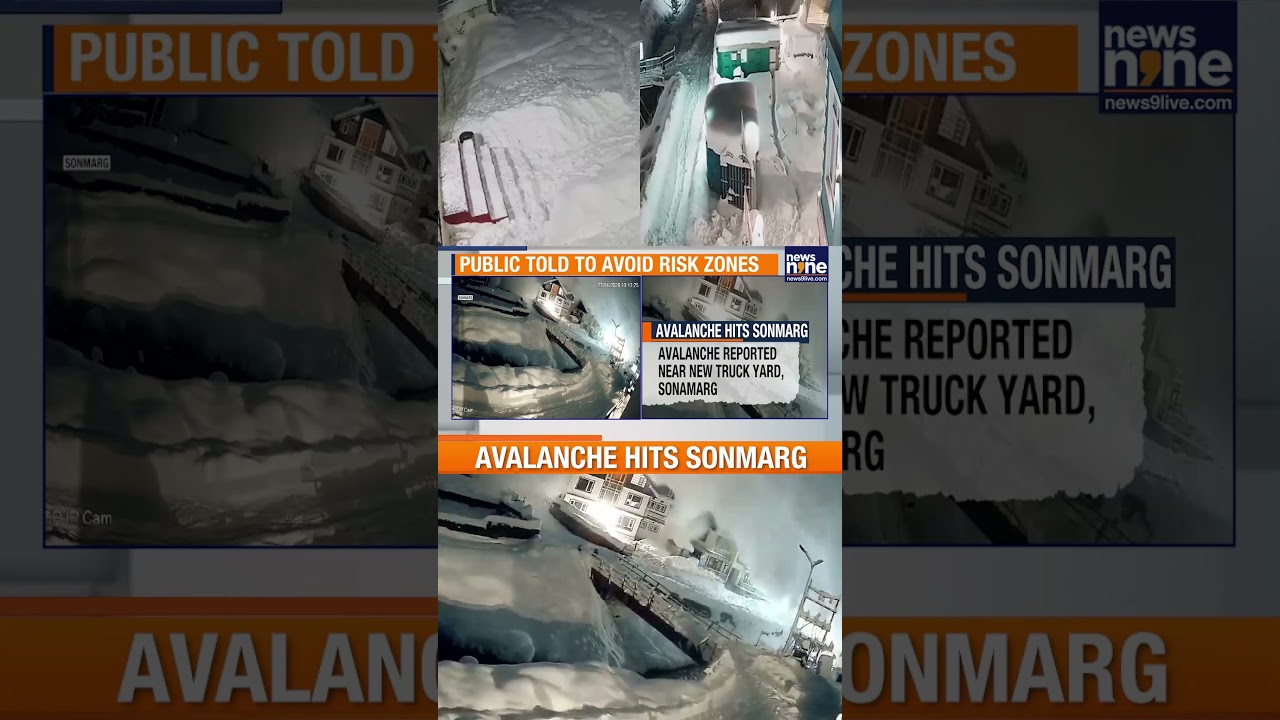 Sonmarg hit by avalanche. Chilling moment caught on cam