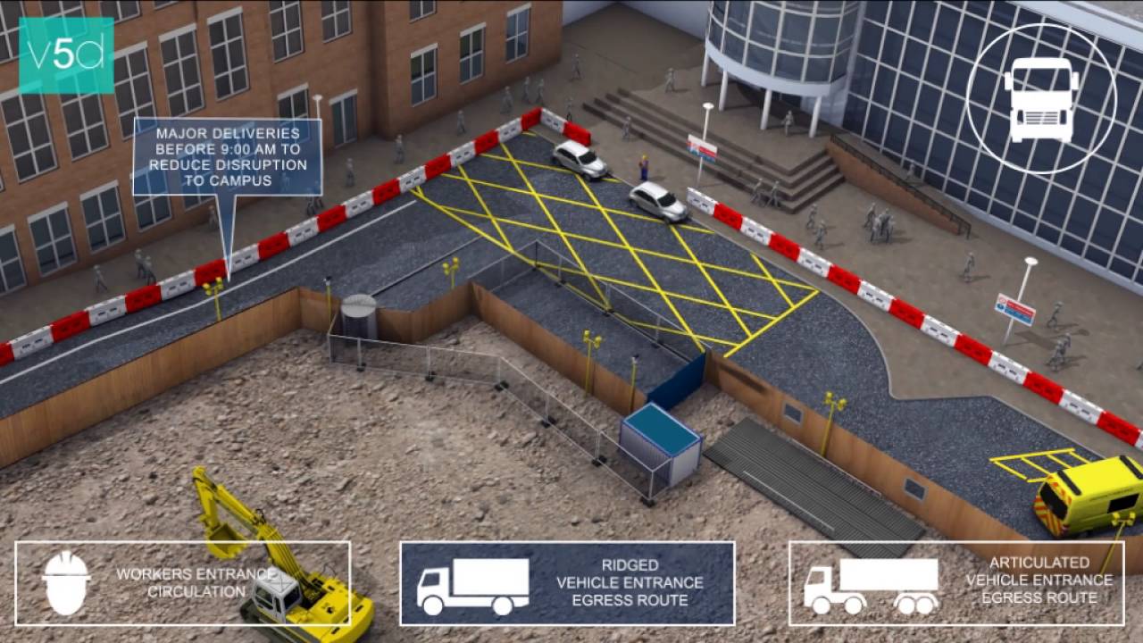 V5D SHOWREEL: 4D CONSTRUCTION & SITE LOGISTICS