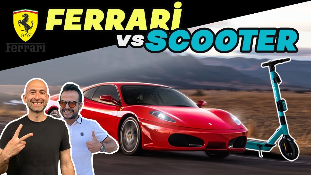 FERRARİ İLE BİNBİN ELEKTRİKLİ SCOOTER YARIŞTIRDIK! 🔥 (Binbin vs Ferrari F430) @The Makina