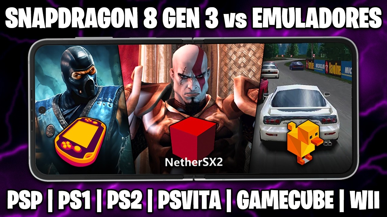 SNAPDRAGON 8 GEN 3 RODANDO EMULADORES É UM MONSTRO! | Galaxy Z Flip 6 rodando jogos de PS2, WII, 3DS