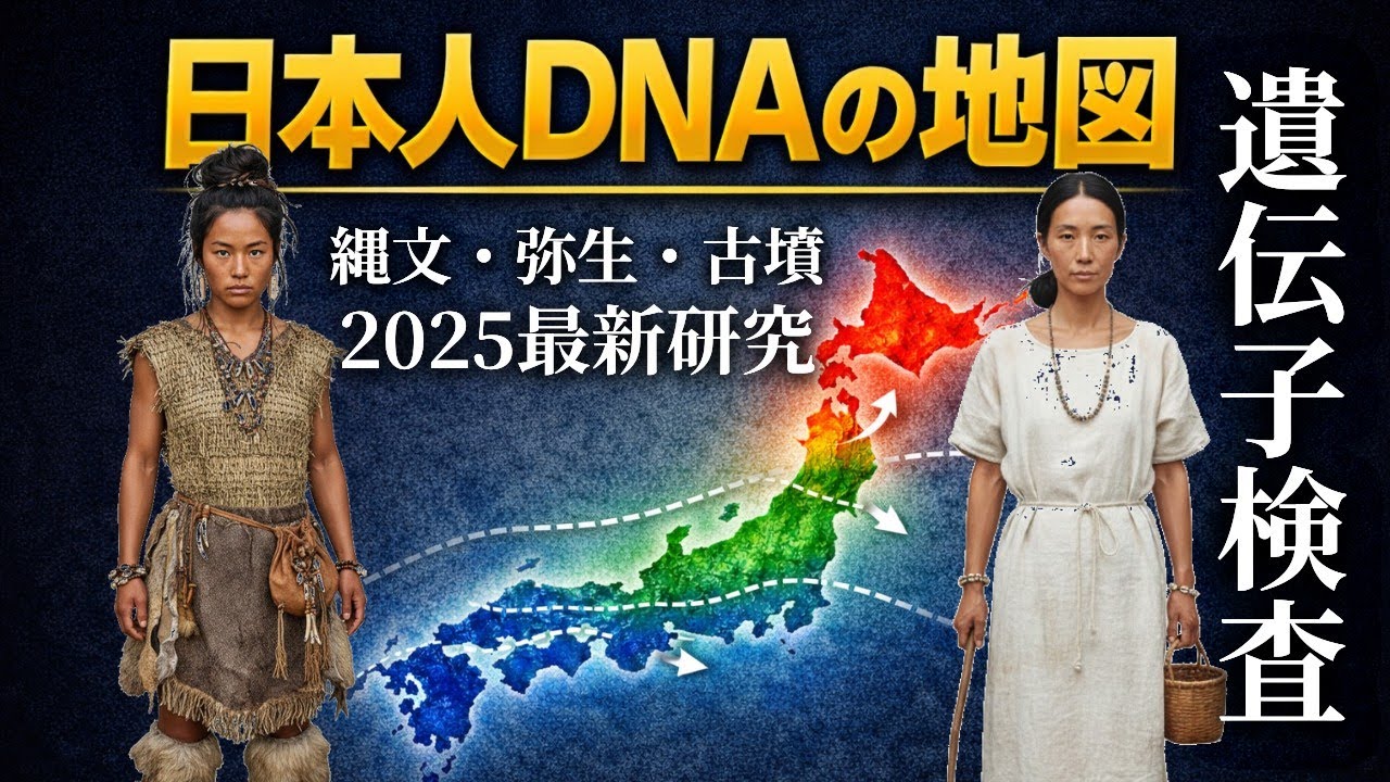【地理×DNA】日本人の違いはどこで生まれた？【ゆっくり解説】