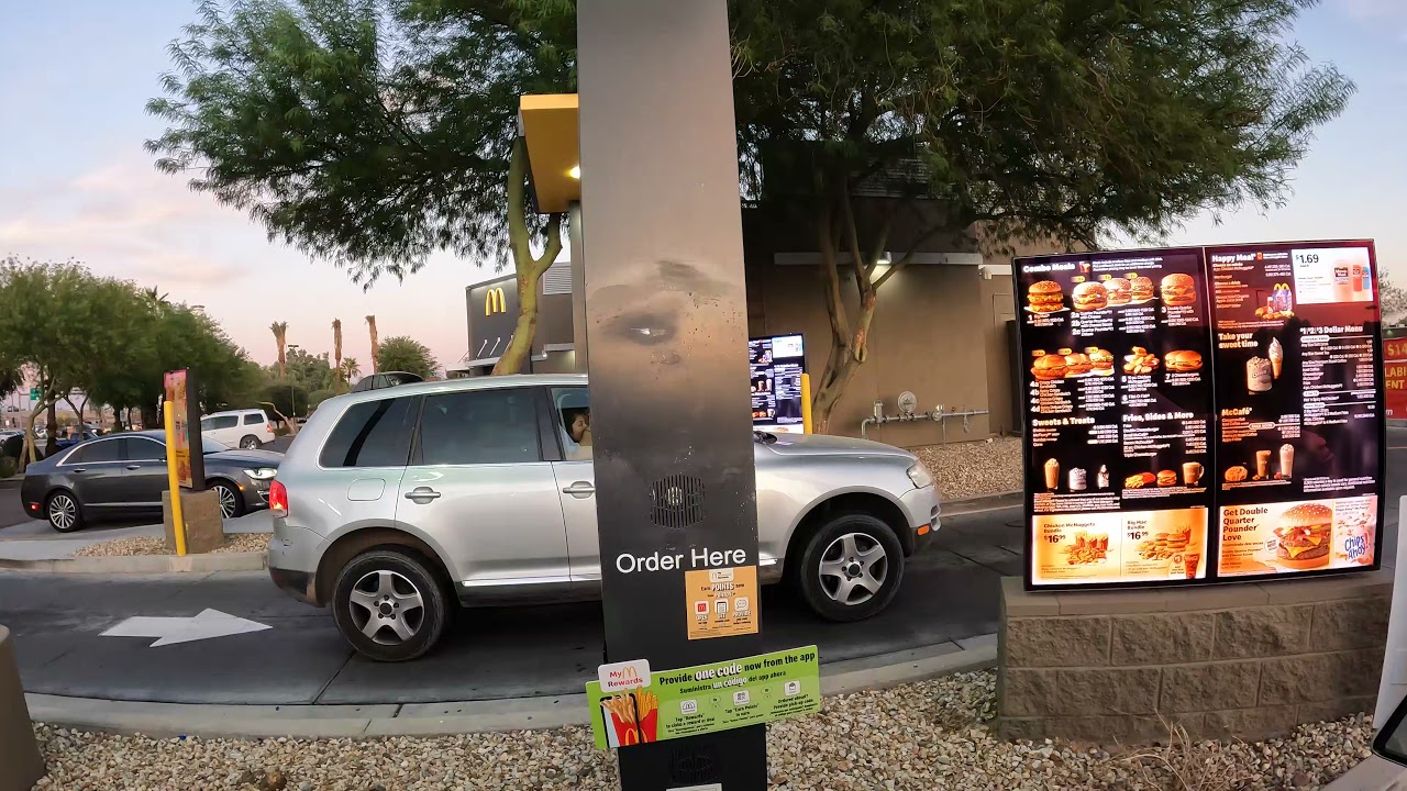 McDonald's Drive-Thru, Hamburger, Powerade, 980 N Dysart Rd, Goodyear, Arizona, 20 October 2021 NGH