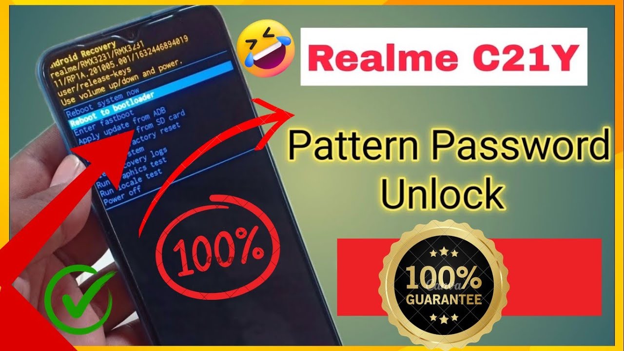 Realme C21Y Hard Reset | RMX3261/RMX3263 Pattern Lock Remove,