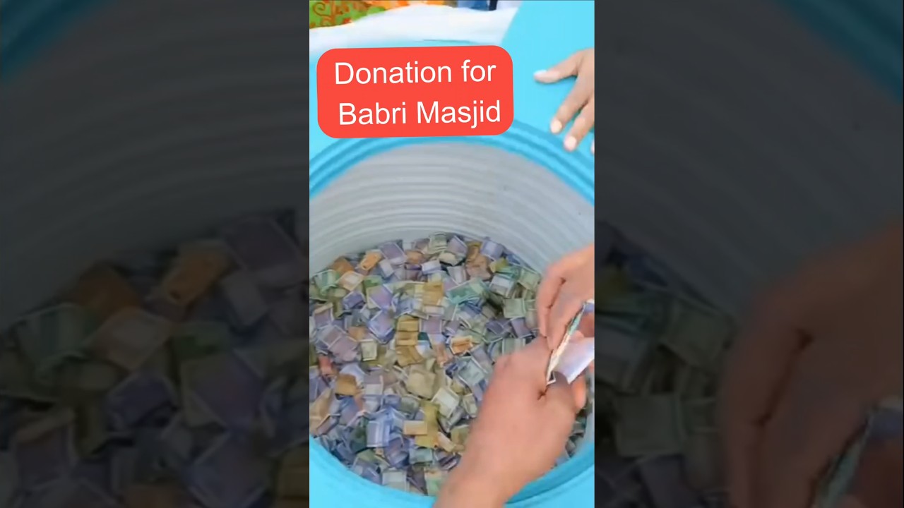Donation for Babri masjid #babrimasjid #viral #shorts