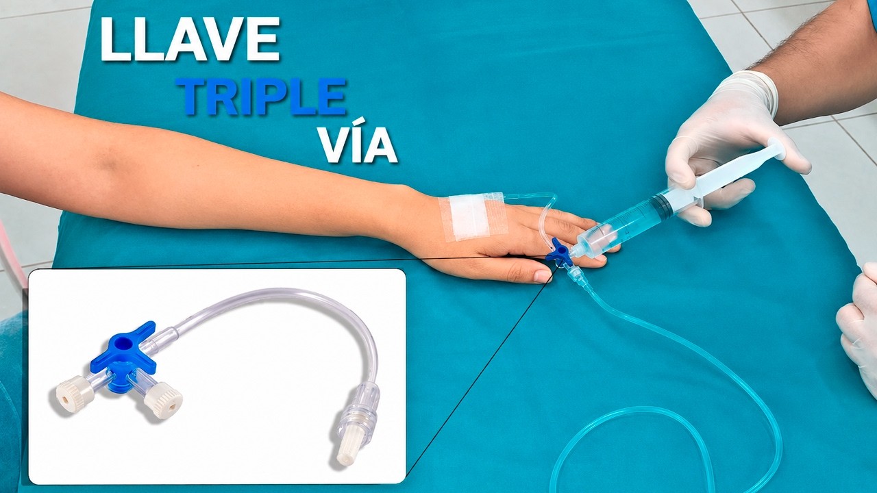 Cómo usar la Llave Triple Vía (venoclisis) - Fácil