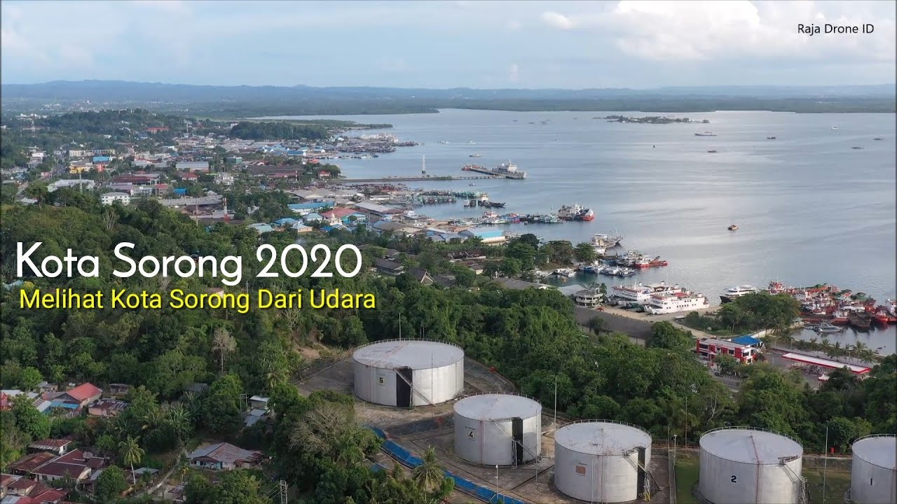 Kota Sorong dari Udara, Drone View Papua 2020