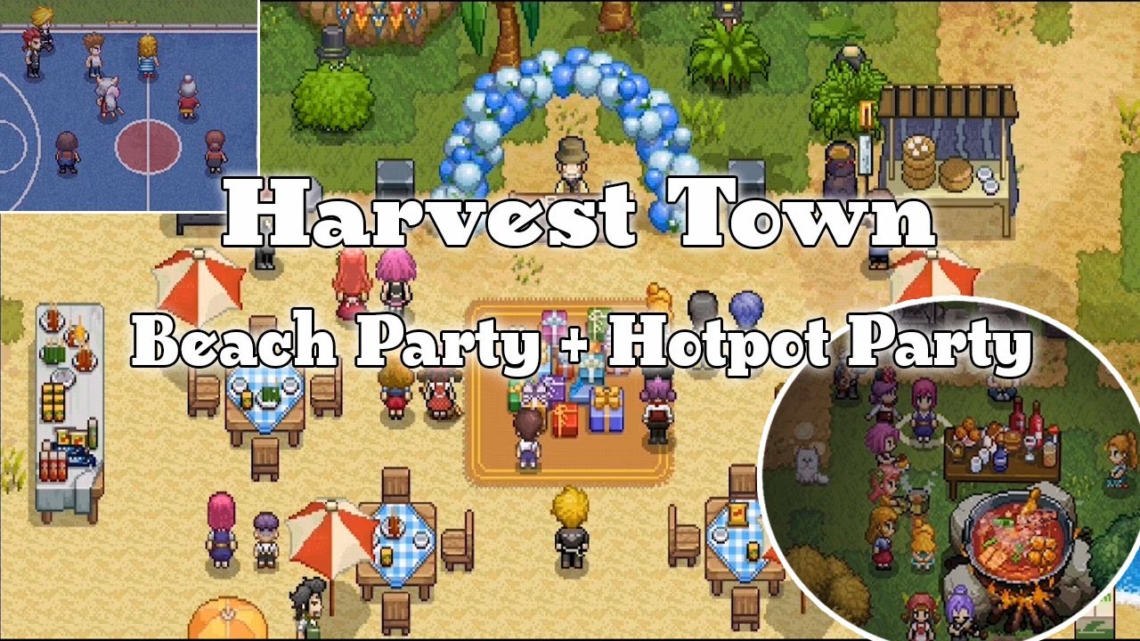 Beach Party, Dance Festival 🎈+ Hotpot Party 🍲 | Harvest Town