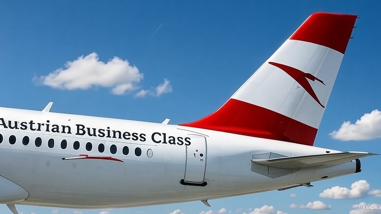 Austrian Airlines Business Class on a Short-haul Flight from Amsterdam to Vienna