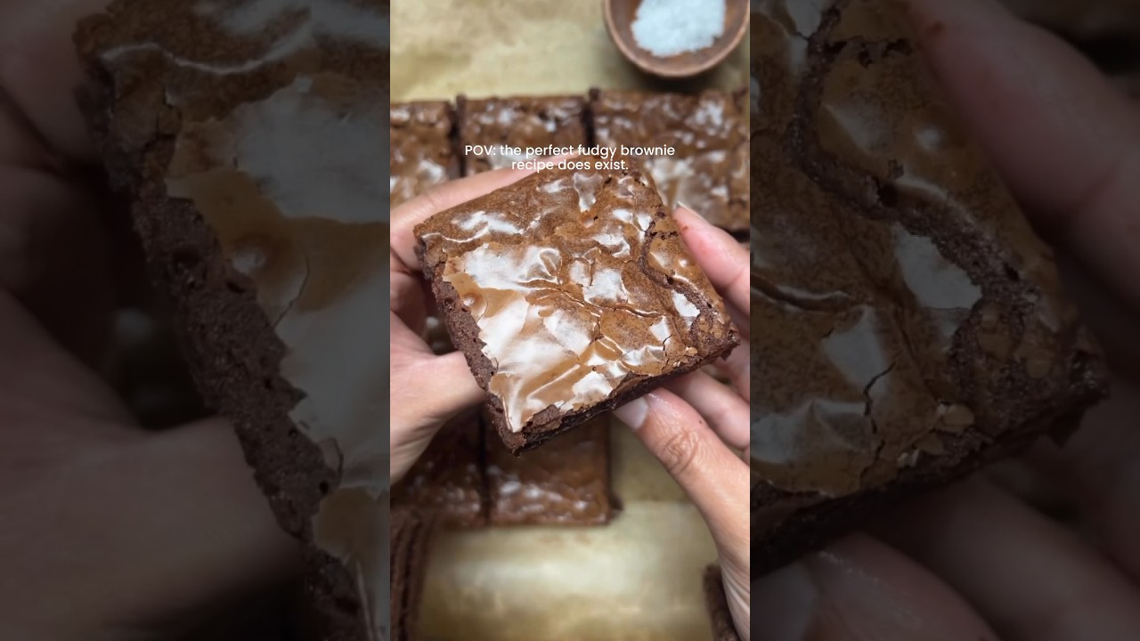 Crinkle top brownie recipe ( check description for recipe)