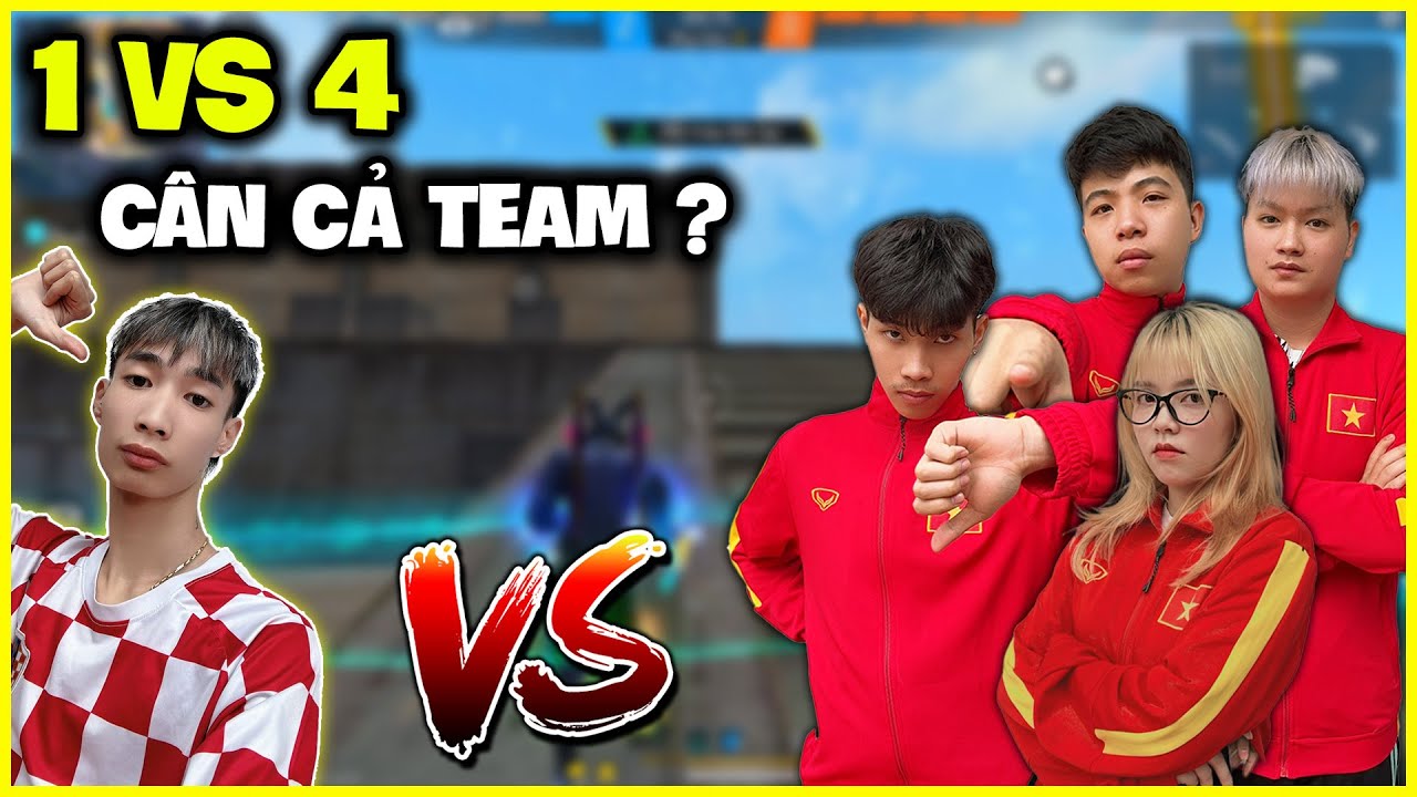 Tôi Thử 1 VS 4 Cân Cả Team Youtube Sau Thời Gian Off Game ???