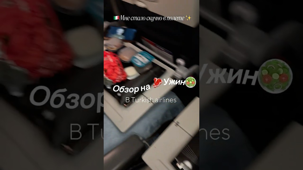 Обзор на питание в Turkish Airlines 