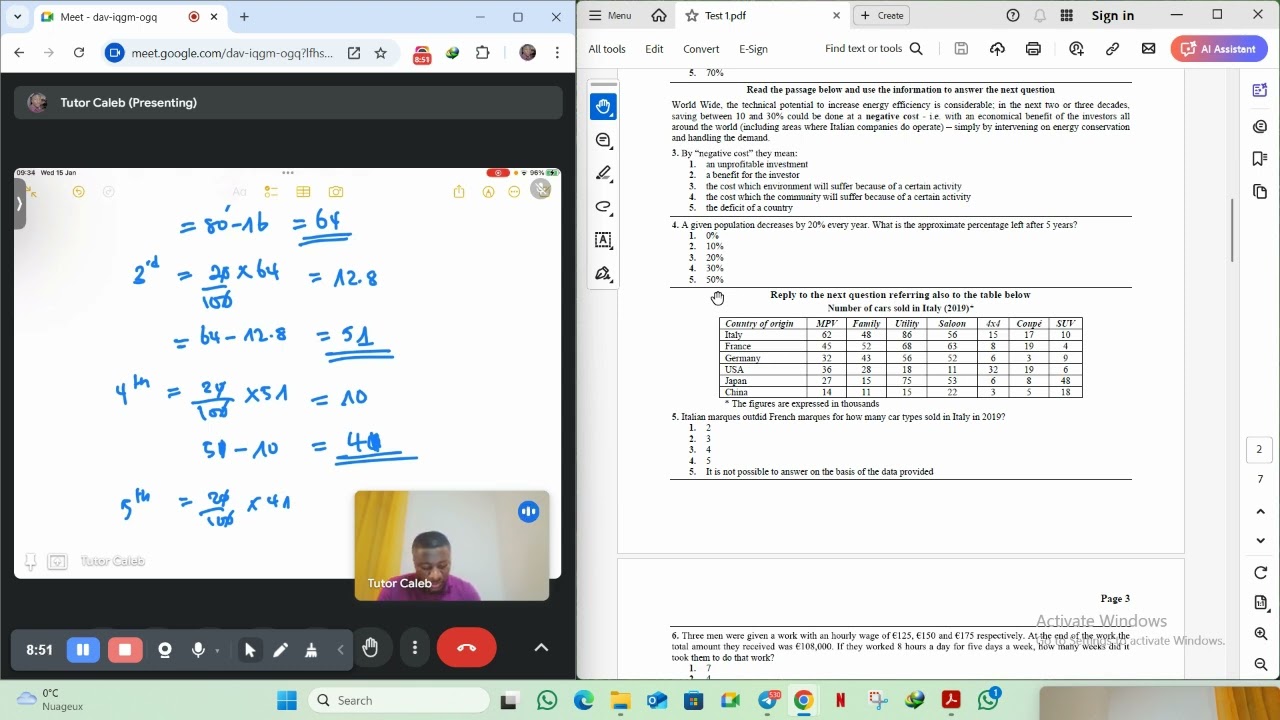 Bocconi Mock Test /  Prep Test 1 Part 1