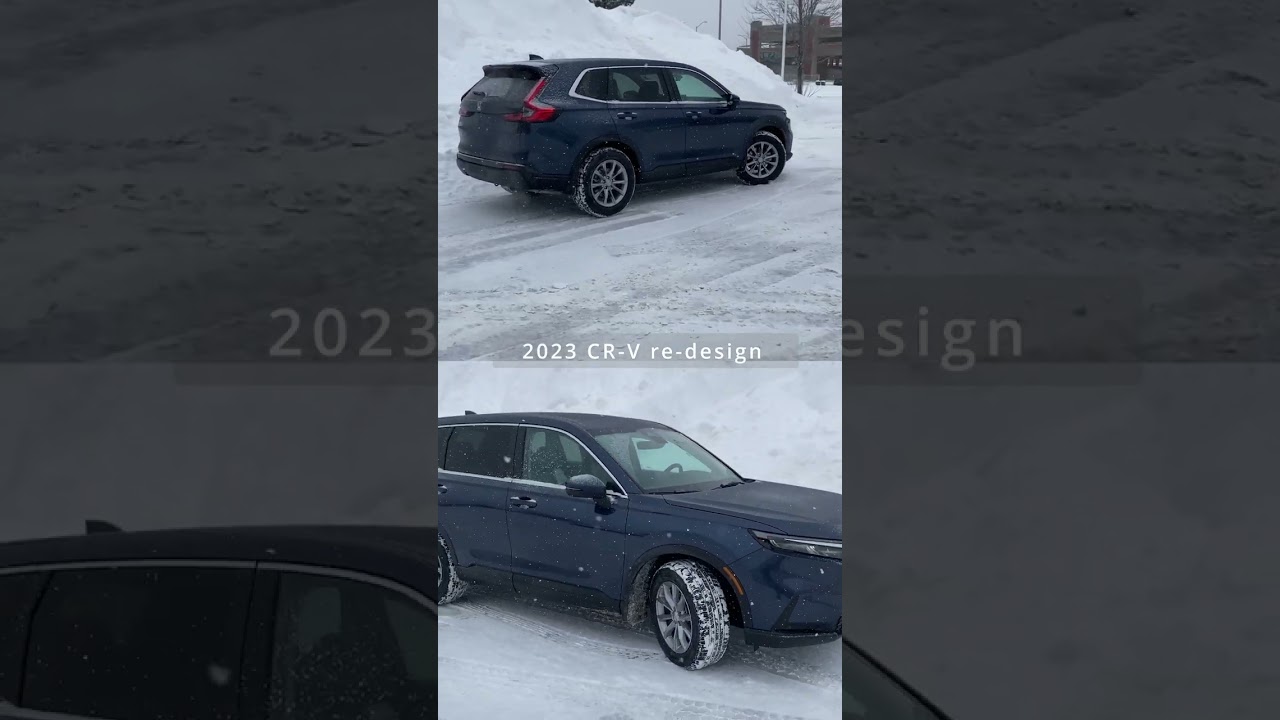 The Honda CR-V handling in the snow!