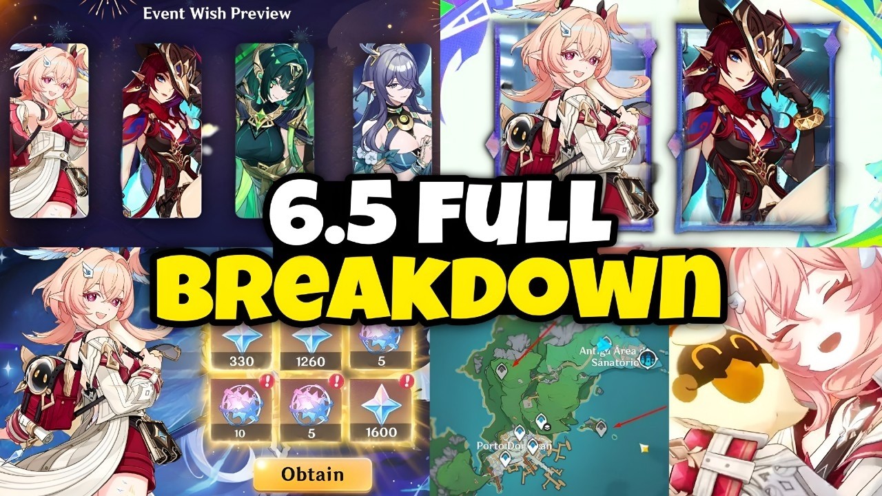 ВСЁ О ВЕРСИИ 6.5! Баннеры, события, квесты, карты, боссы, улучшения качества жизни и награды — Ge...