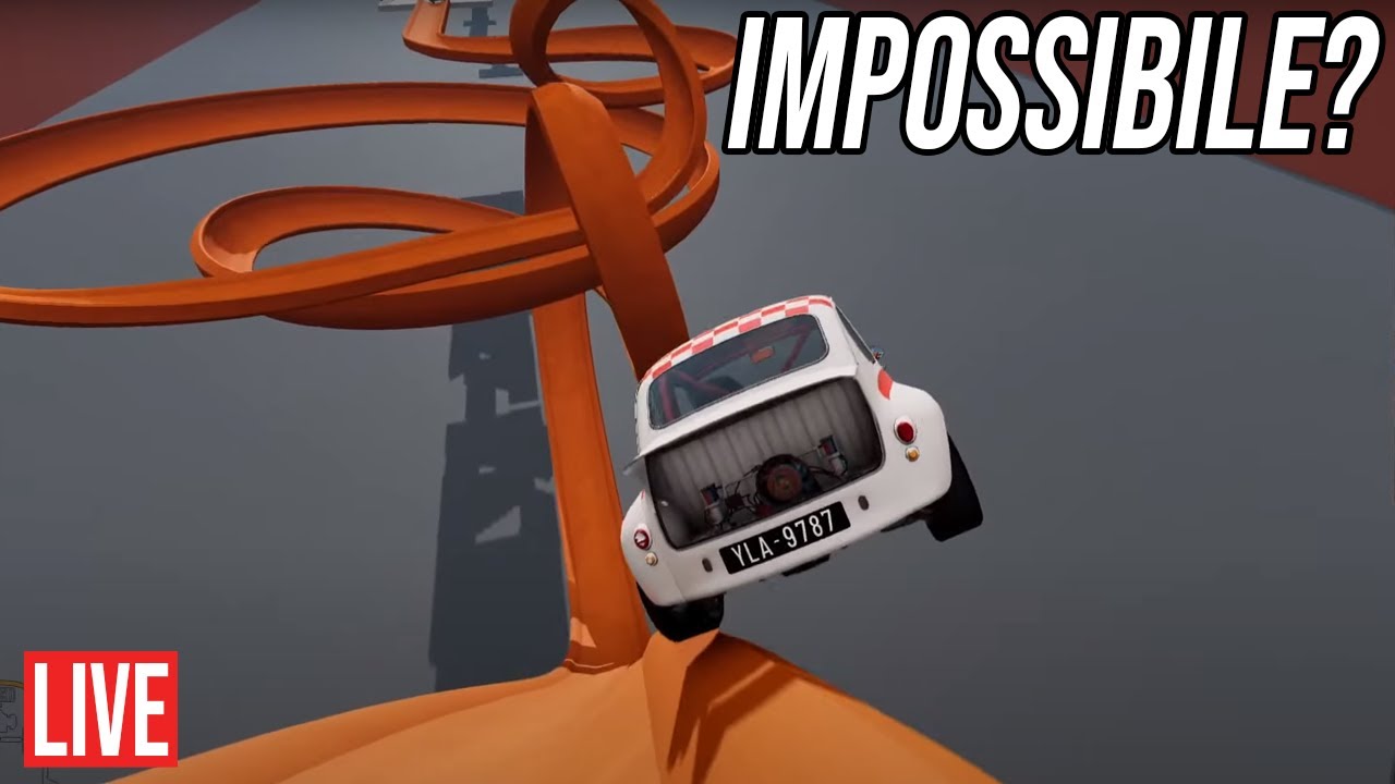 Affrontiamo il PERCORSO PIU' ASSURDO su BeamNg.Drive - LIVE