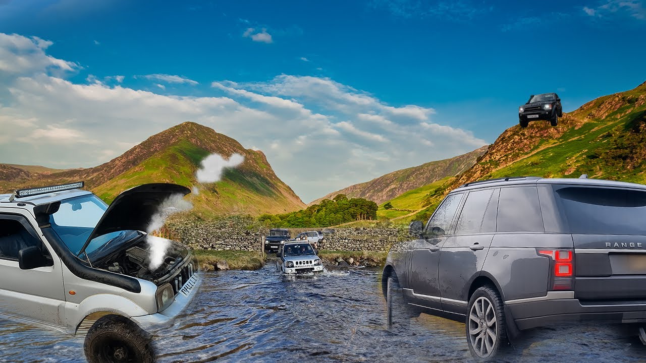 Jimny vs Range Rover! Rivington Pike to the Lake District – Epic Green Laning Adventure!