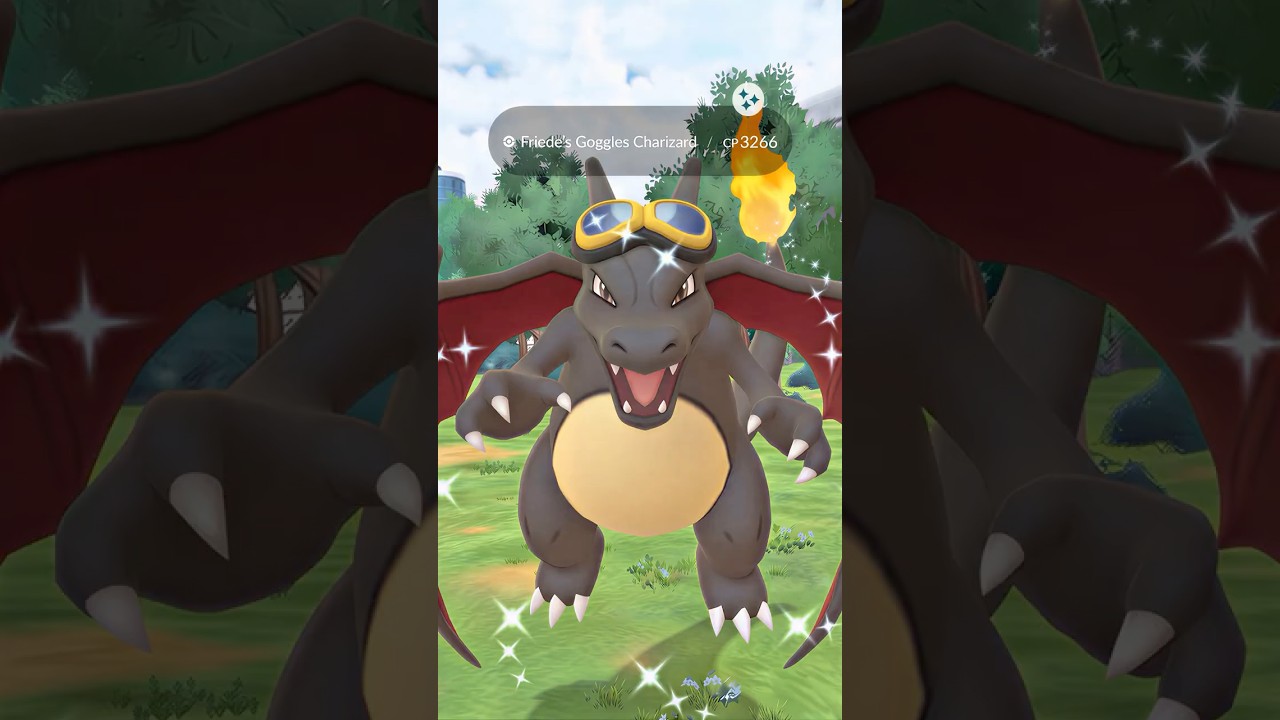 First Ever Shiny Friede&rsquo;s Goggles Charizard in Pokemon GO!