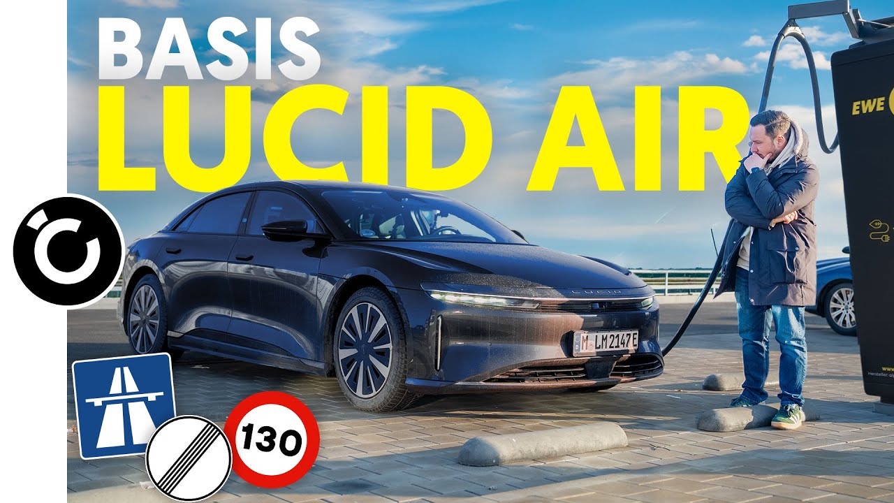 Lucid AIR Basis auf 1.500km Langstrecke: guter Verbrauch, langes Laden!