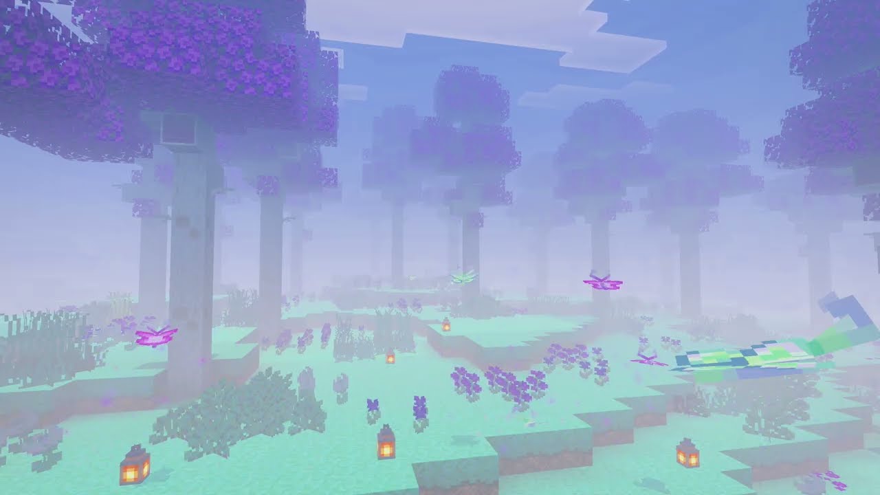 Peaceful Meadow with Butterflies 🦋 | Calm Minecraft Ambience