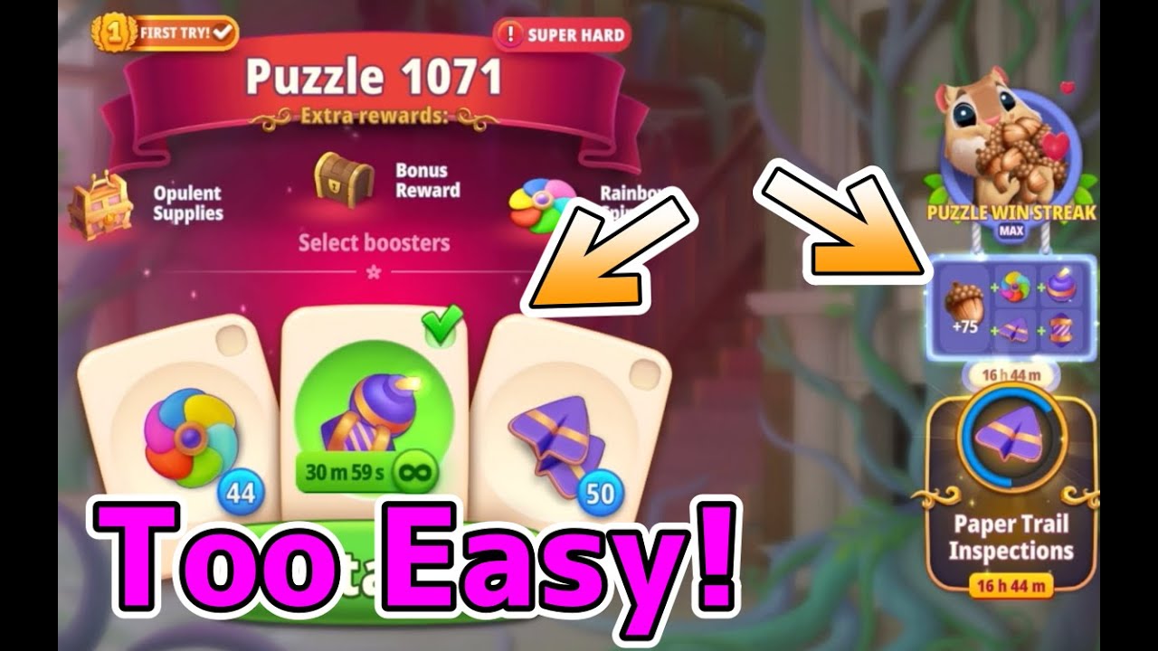 Too easy! How to beat super hard puzzles! Merge Gardens