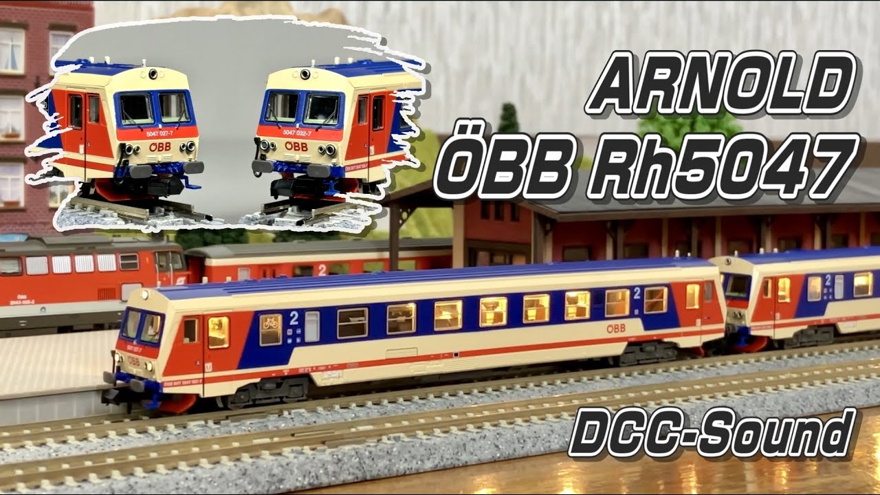ARNOLD HN2522S ÖBB Rh 5047 Dieseltriebwagen 2-tlg. DCC-Sound Spur N / N gauge /Nゲージ