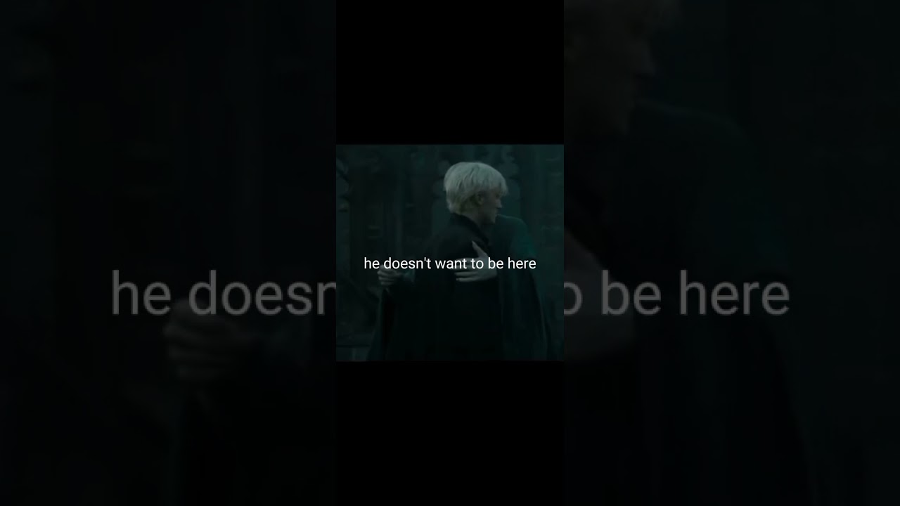 Draco malfoy... the boy who had no choice... 🥺 💔