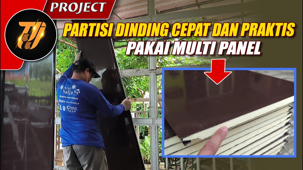 Cara pasang partisi dinding cepat dan praktis pakai MULTI PANEL dari SABE STEEL