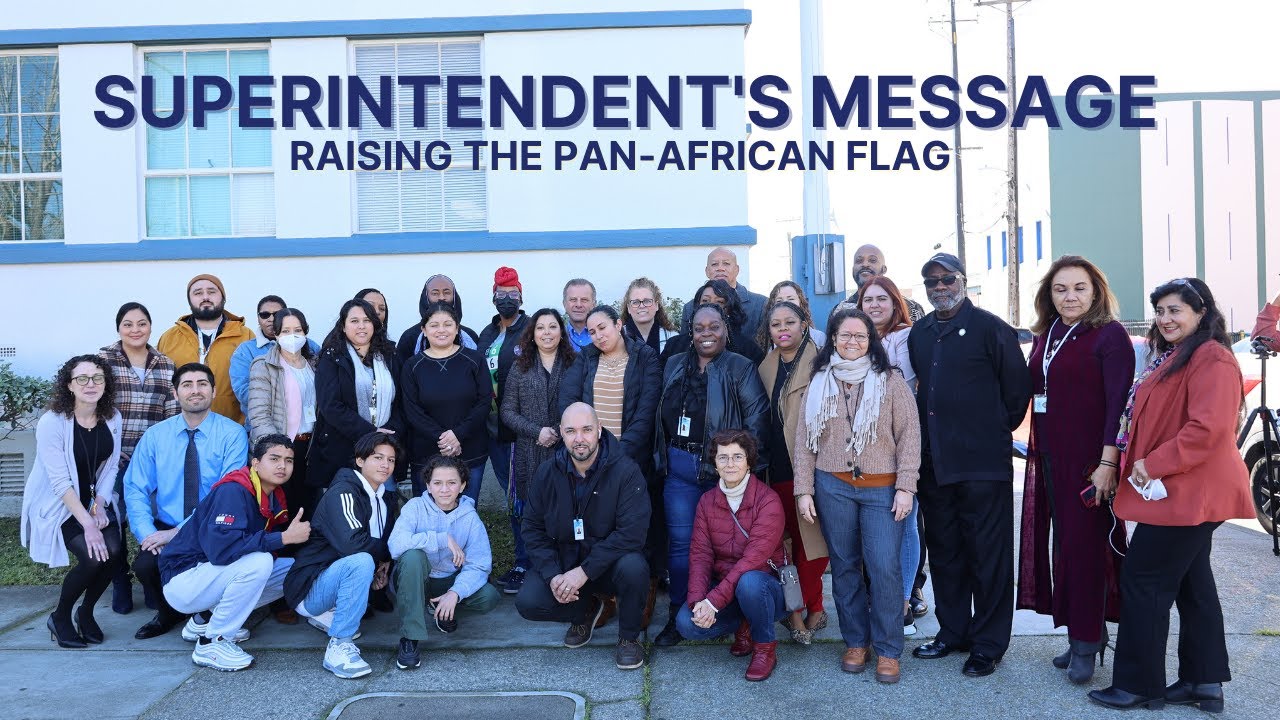Superintendent's Message: Raising the Pan-African Flag