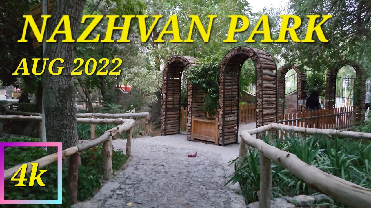 IRAN - ISFAHAN SUMMER WALK. Iran park Walk. Iran Walking Tour. Iranin kävelykierros. NAZHVAN PARK.