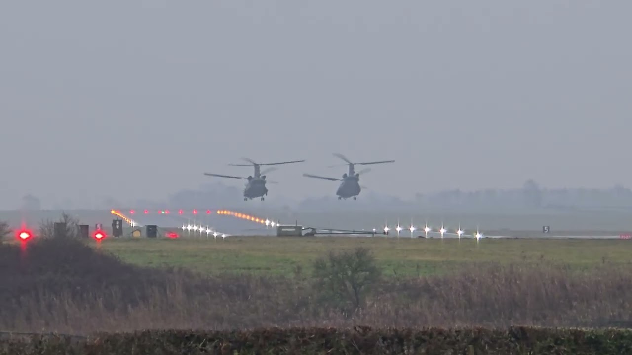 Chinooks leaving raf leeming 