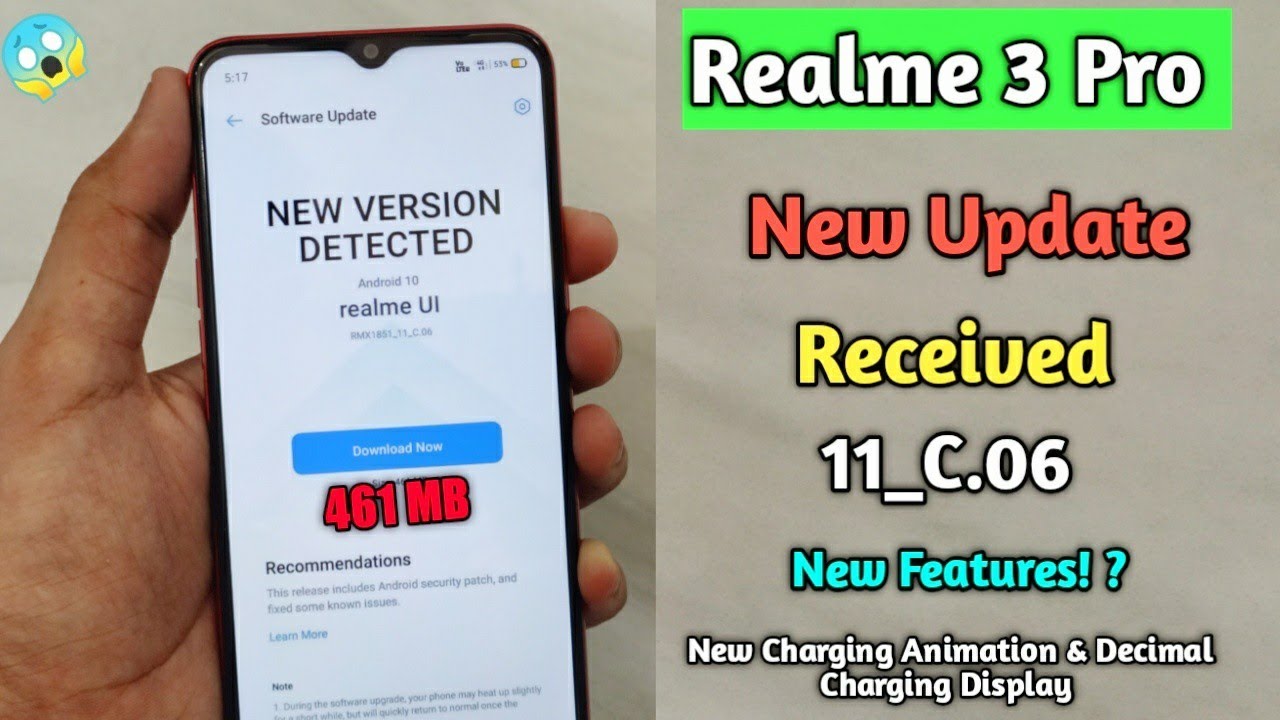 Realme 3 Pro New Update Received C.06 June | New Features! | Decimal Charging | Charging Animation🔥