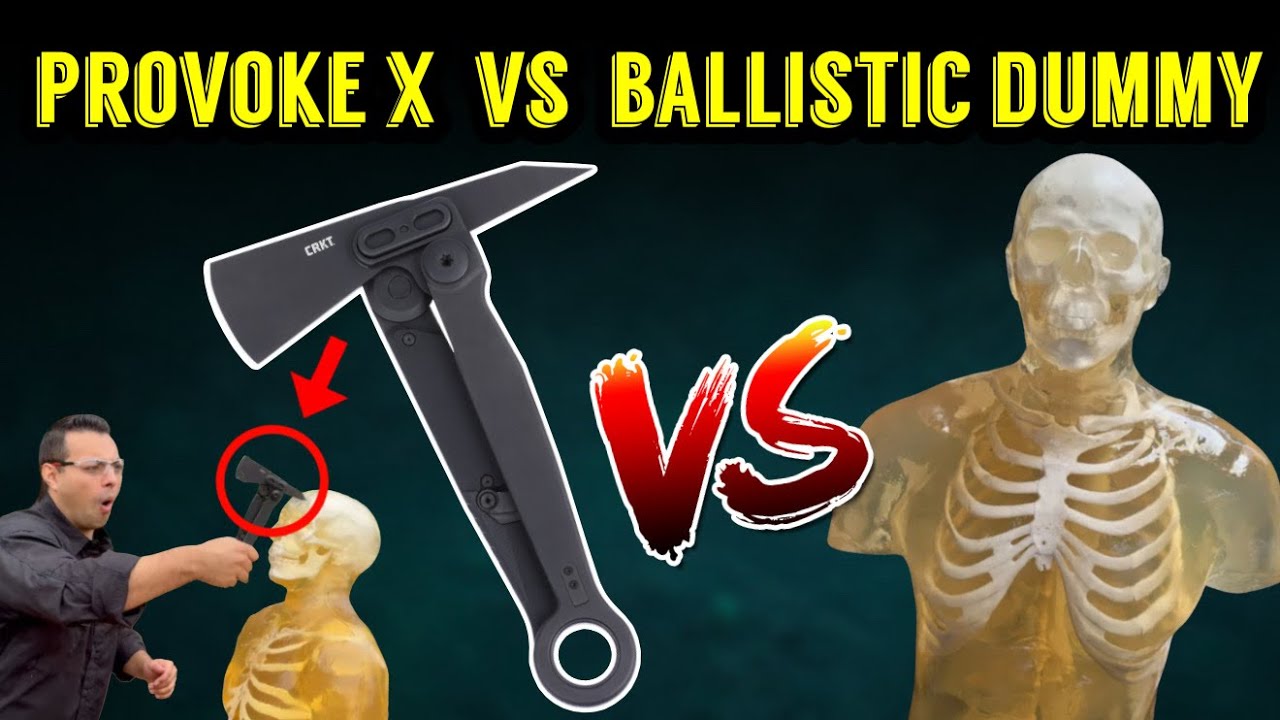 The NEW CRKT Provoke X Morphing Axe DESTROYS a Ballistic Dummy (Real Combat Test)