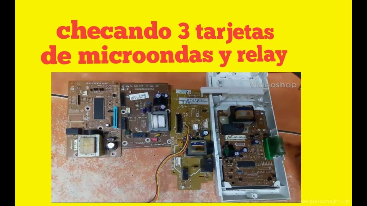 tarjetas de microondas y pruevas