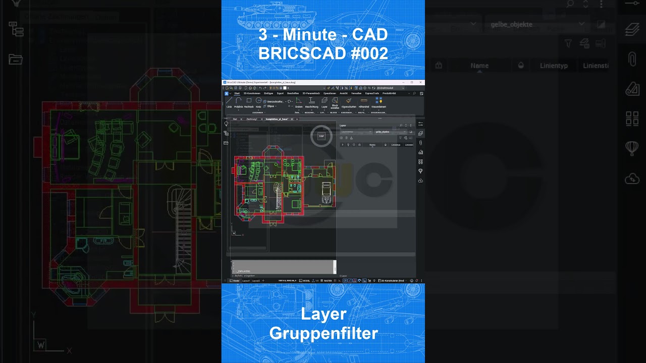 3MC - Bricscad #002 - Layer - Gruppenfilter