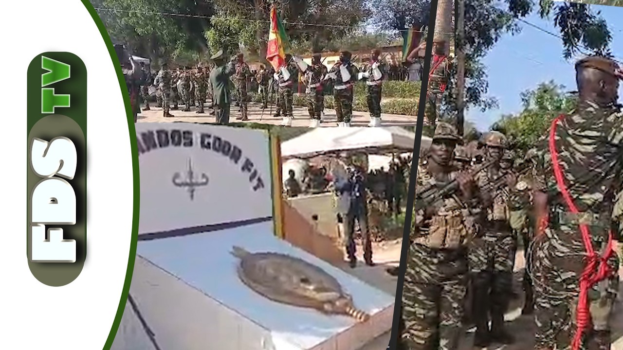Quel spectacle ! Le défilé en cadence lente des Commandos avec les Paras en renfort à la fête Gaindé
