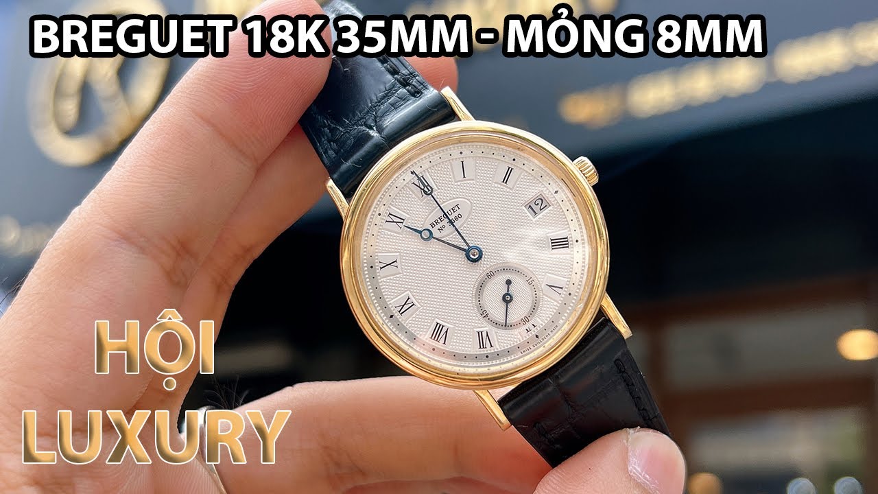 [ Nhỏ & mỏng ] Breguet Classique 5920BA/15/984 34.5mm vàng đúc Yellow Gold 18K lướt đẹp