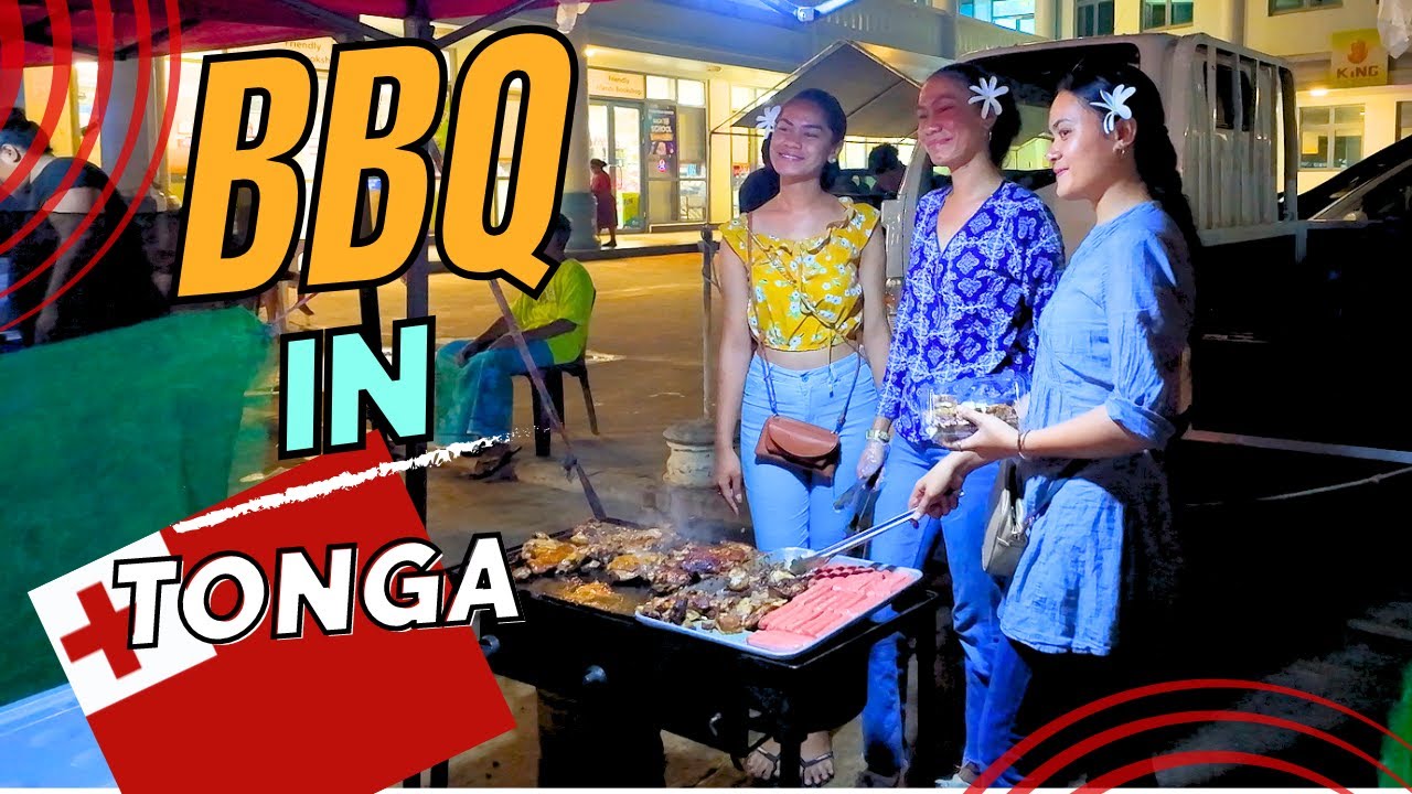 Checking out the Night BBQ markets in Tonga | Tonga Vlog 2024