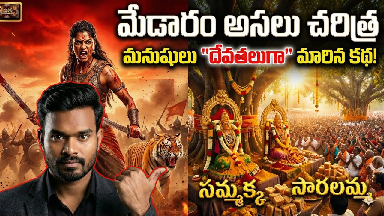 పులి పాలు తాగి పెరిగిన బిడ్డ దేవత ఎలా అయ్యింది? | మేడారం సమ్మక్క సారలమ్మ నిజమైన చరిత్ర