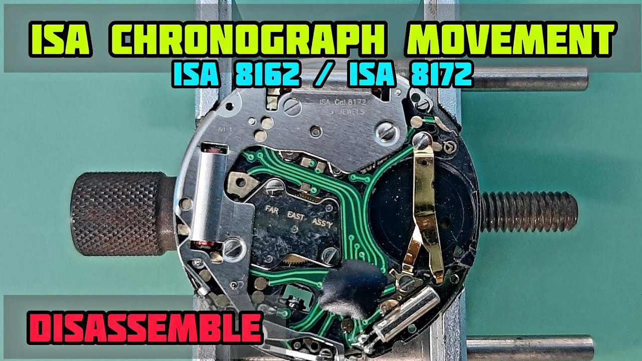 How To Service ISA 8162, ISA 8172 Chronograph Movement | Disassemble Part | SolimBD