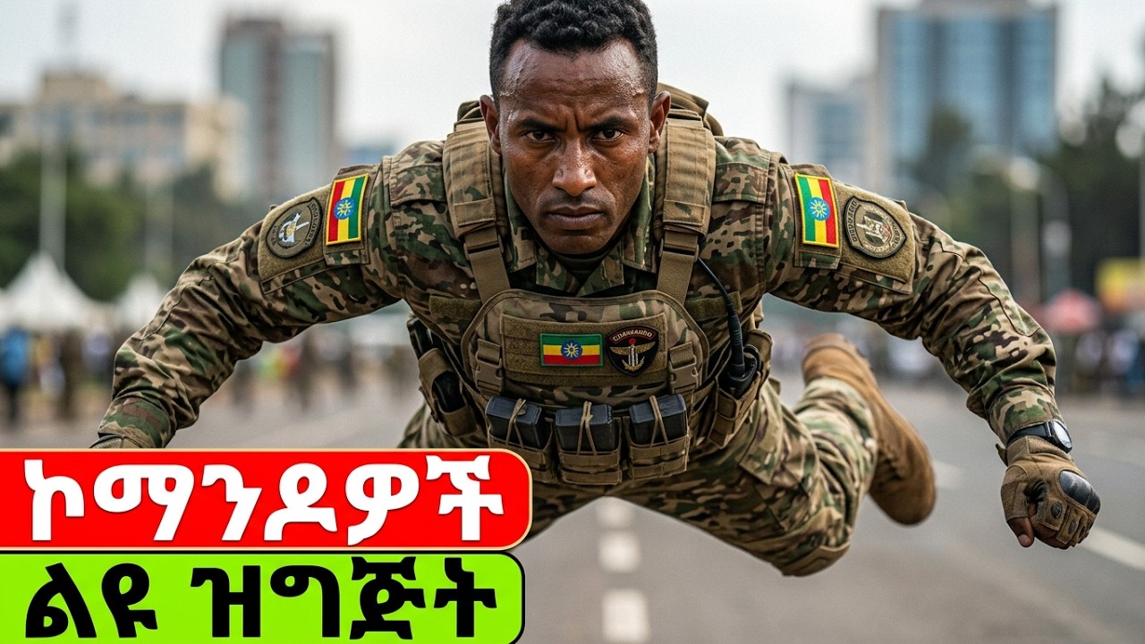 Ethiopia: Amazing special forces  አስደናቂ አየር ላይ ጀብዶች  በገደል ላይ ትሪቶች