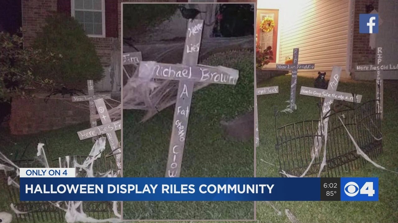 Officer's Halloween cemetery display in Jefferson County being called 'awful' and 'disrespectful'