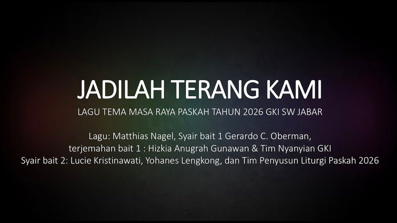 Jadilah Terang Kami (fast version metronome 90)