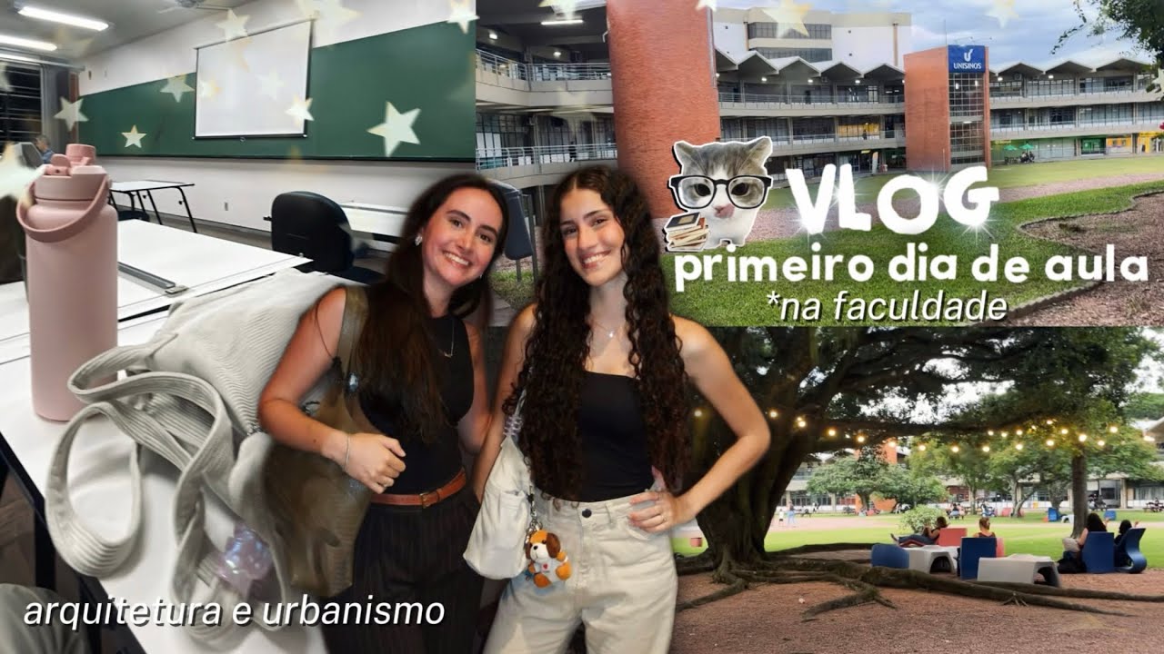 vlog primeiro dia de aula na faculdade - arquitetura e urbanismo *arrume-se comigo! (grwm)