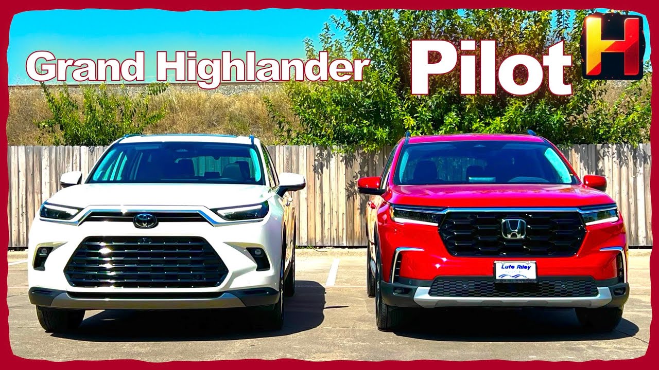Big Guys in Mid-Size-Toyota Grand Highlander VS Honda Pilot by HCR in English